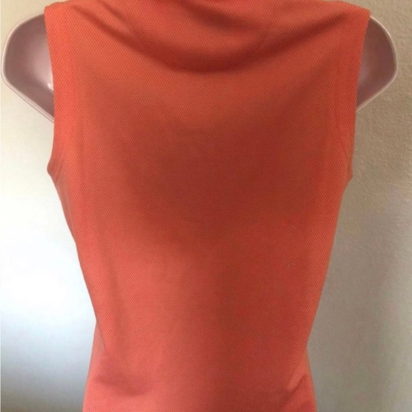 Lot 2 Dri-wick sleeveless Women’s S Small Pastel Mint/Salmon Zip Polo Shirts NWT - Picture 6 of 11